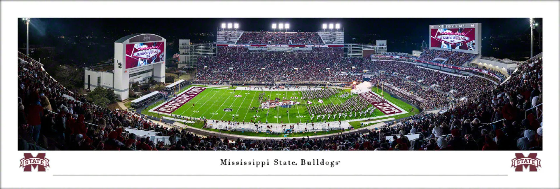 Davis Wade Stadium Night Panorama