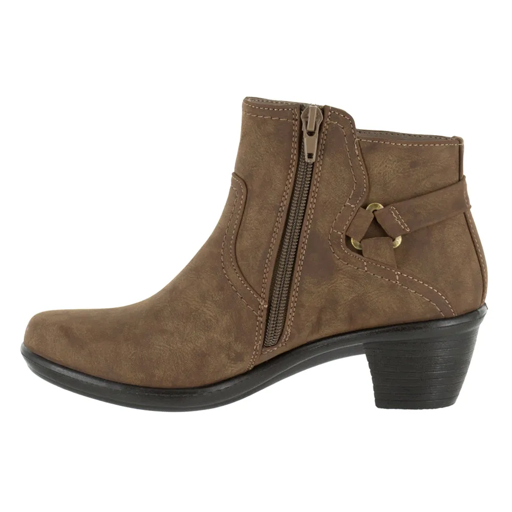Dawnta Round Toe Zippered Booties