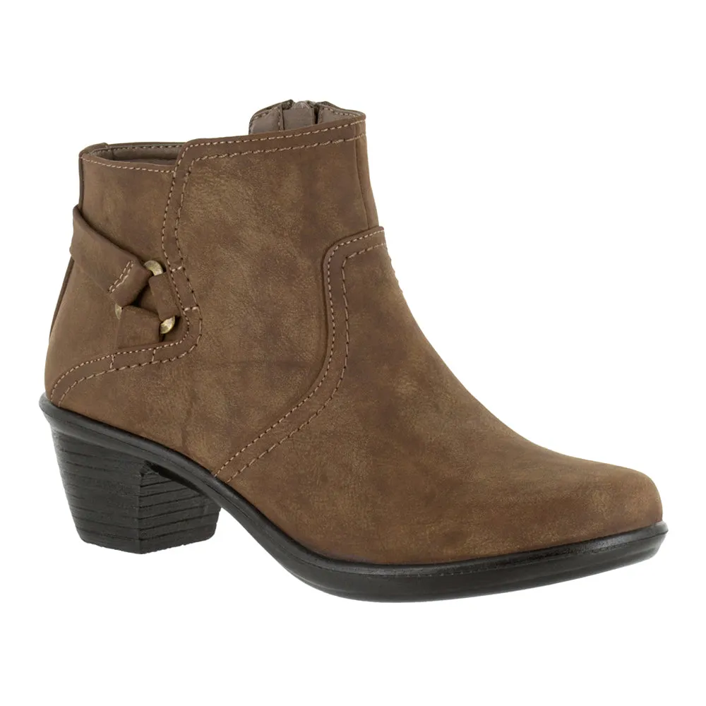Dawnta Round Toe Zippered Booties