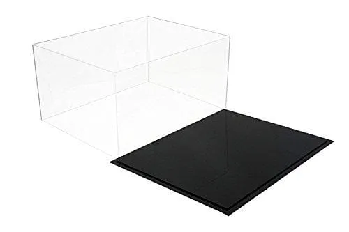 Deluxe Acrylic Clear Basketball Shoe Display Case with Black Acrylic Base (A025-DS)