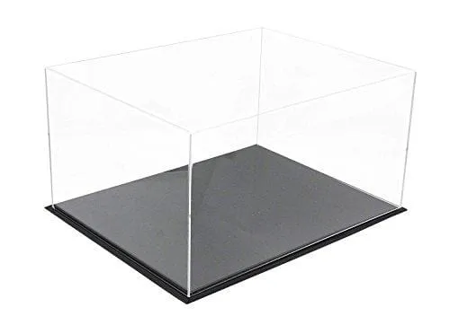 Deluxe Acrylic Clear Basketball Shoe Display Case with Black Acrylic Base (A025-DS)