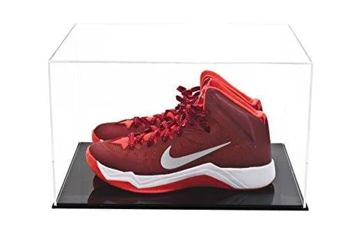 Deluxe Acrylic Clear Basketball Shoe Display Case with Black Acrylic Base (A025-DS)