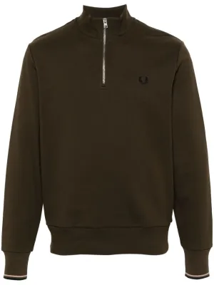 embroidered-logo sweatshirt