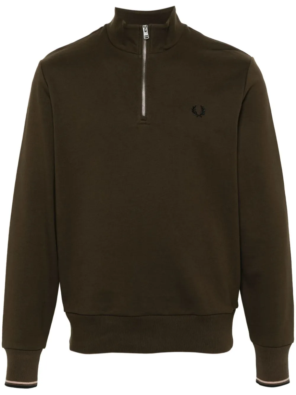 embroidered-logo sweatshirt