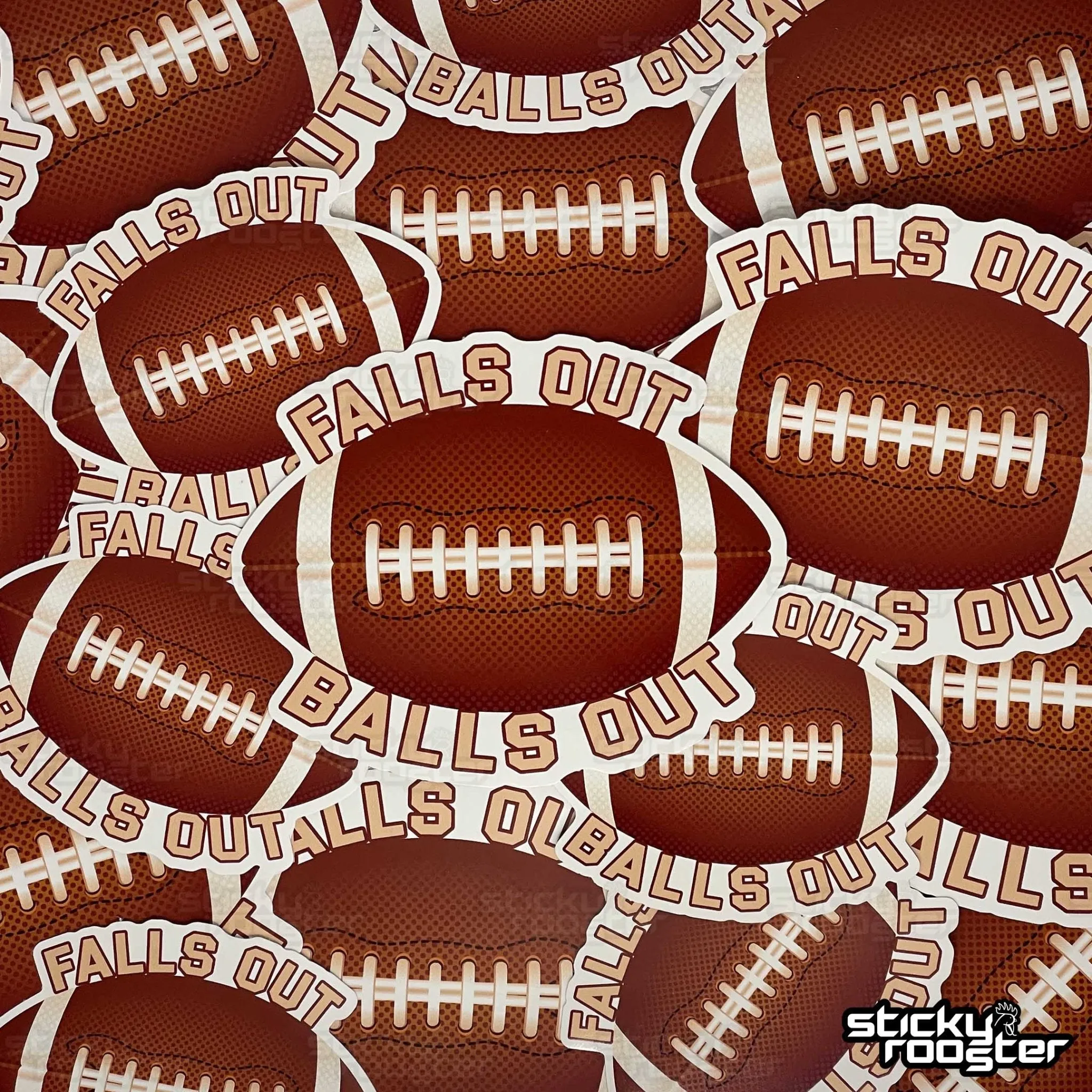 Falls Out, Balls Out sticker