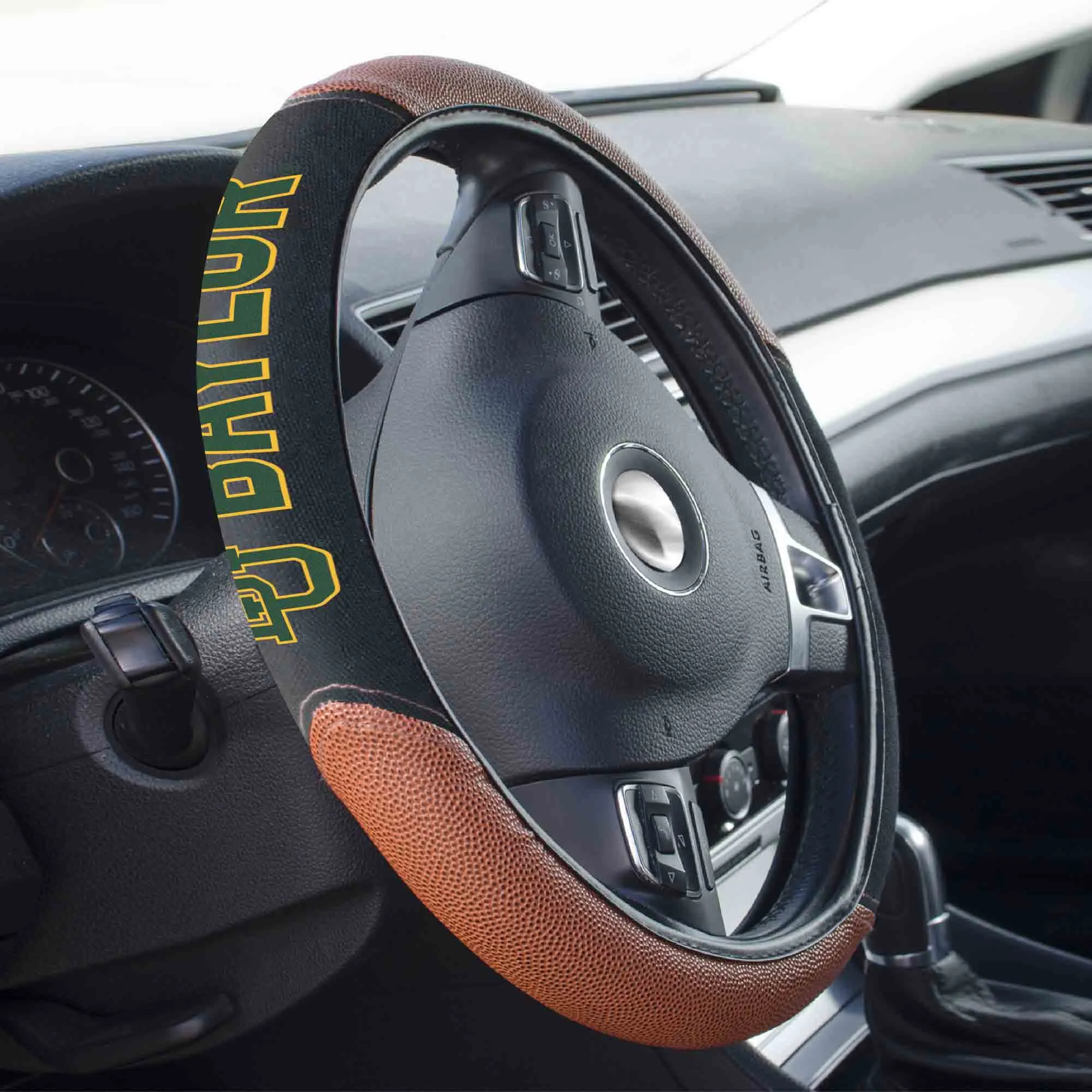 Fanmats Baylor Bears Football Grip Steering Wheel Cover 15" Diameter