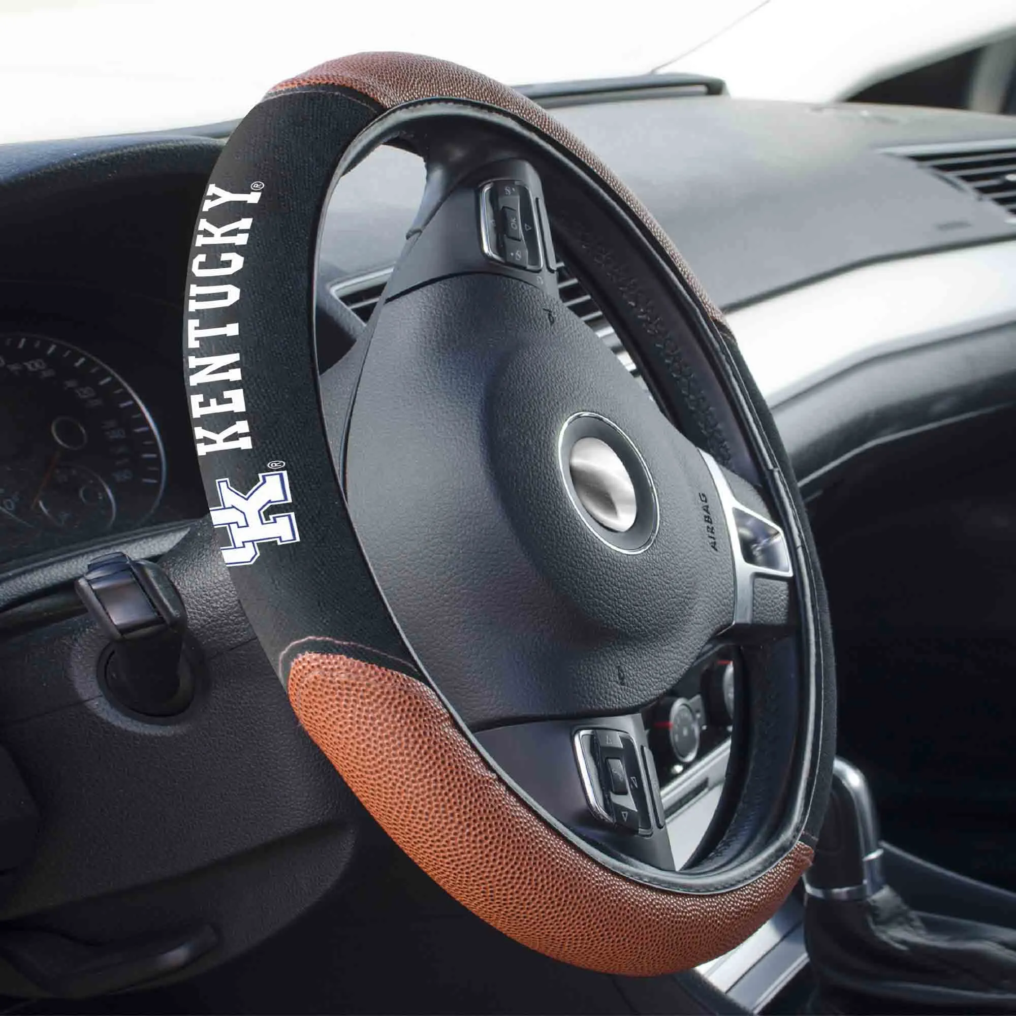 Fanmats Kentucky Wildcats Football Grip Steering Wheel Cover 15" Diameter