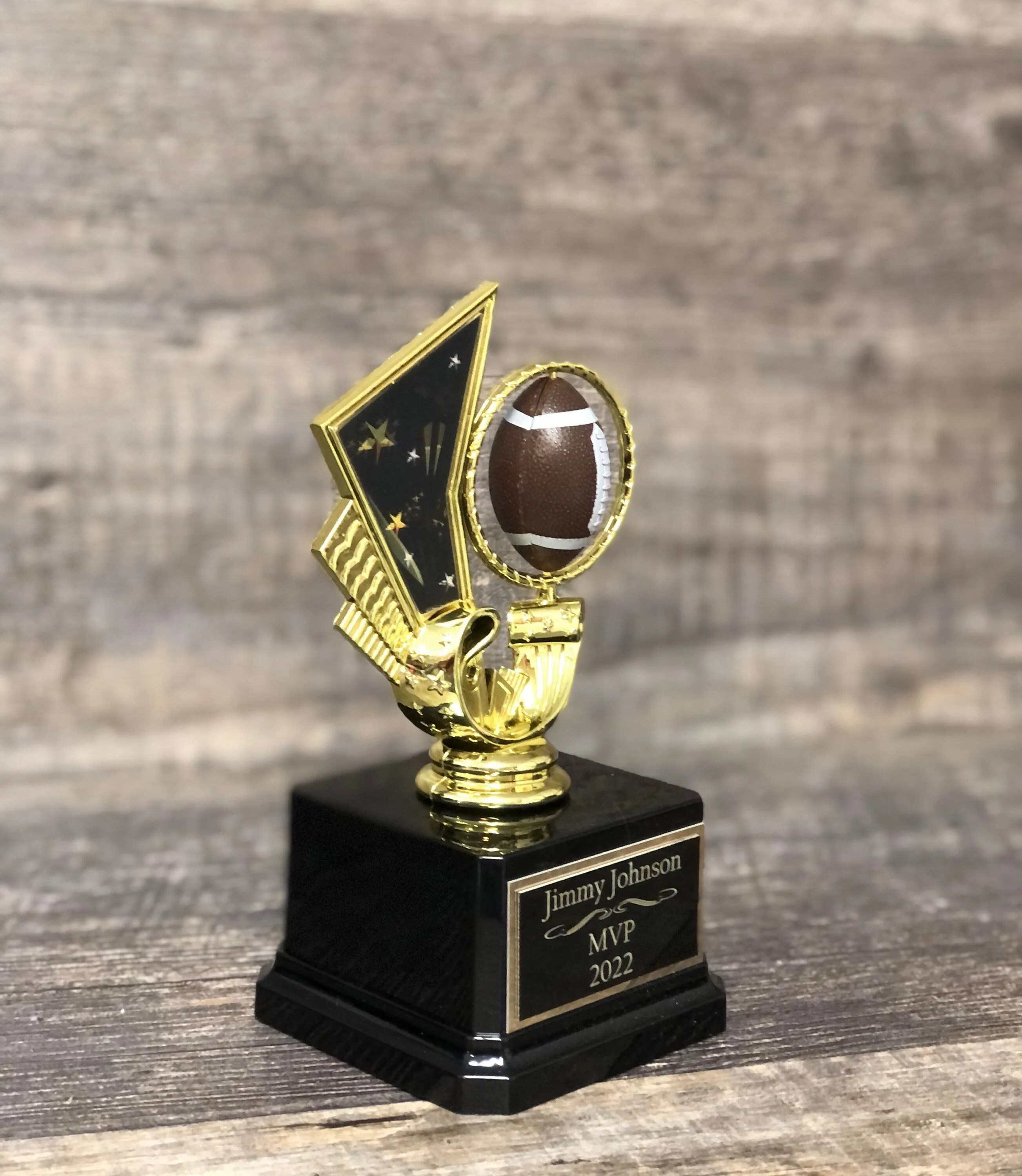 Fantasy Football Trophy FFL Economy Trophy Football Spinner Kids Trophy Award Best Stats Top Score Achievement Award Personalize