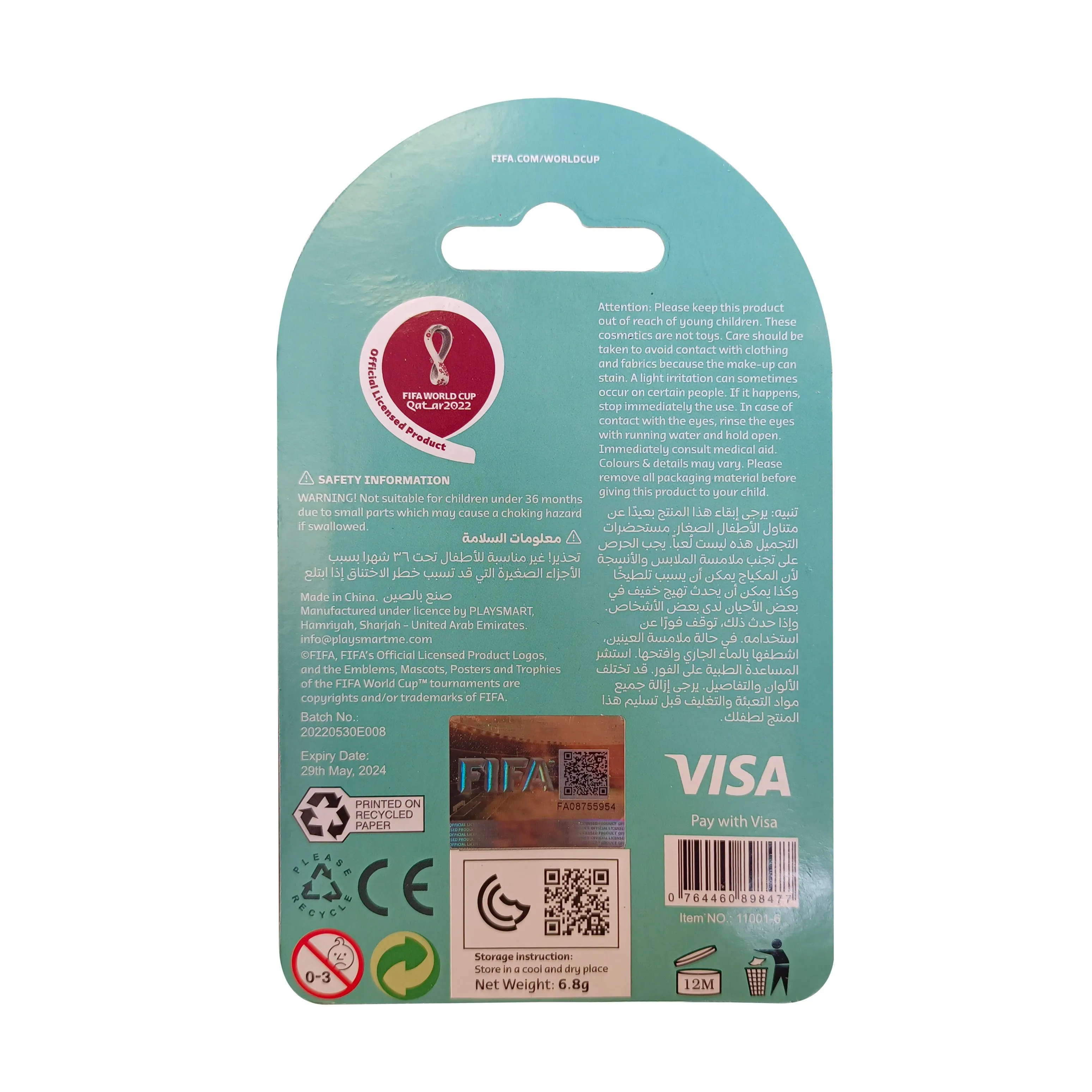 FIFA Flag Stamper Non Toxic | Flag Stamper Face paint with free removing cream - NETHERLANDS
