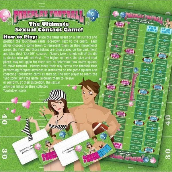 Foreplay Football Adult Couples Sexy Romantic Foreplay Board Game