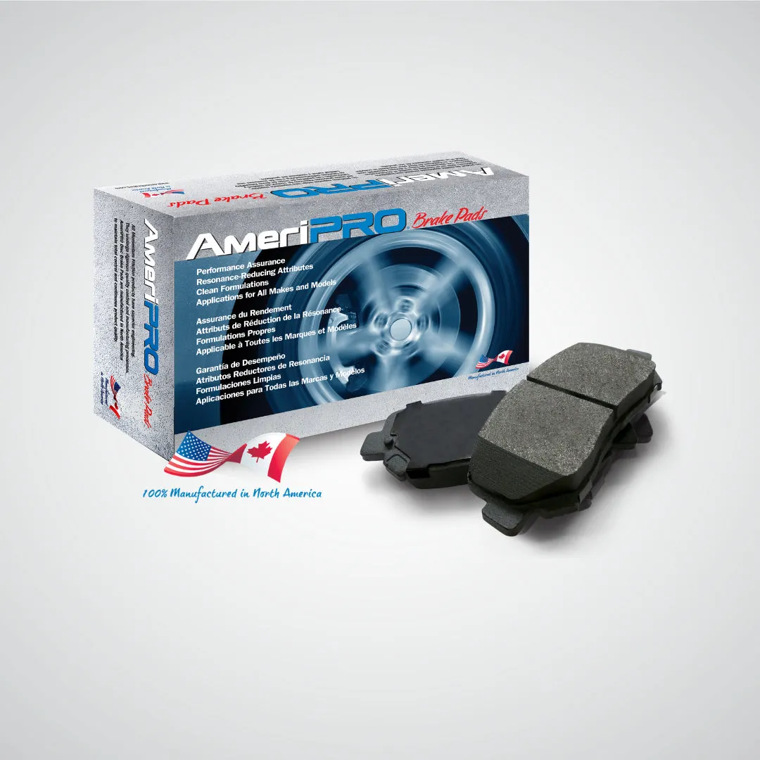 Front & Rear Coated Rotors & AmeriBRAKES Pads For Nissan Pathfinder 2005-2012