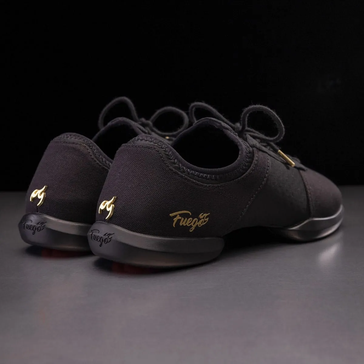 Fuego Dance Shoes - Split-sole | All-black (In-Store)