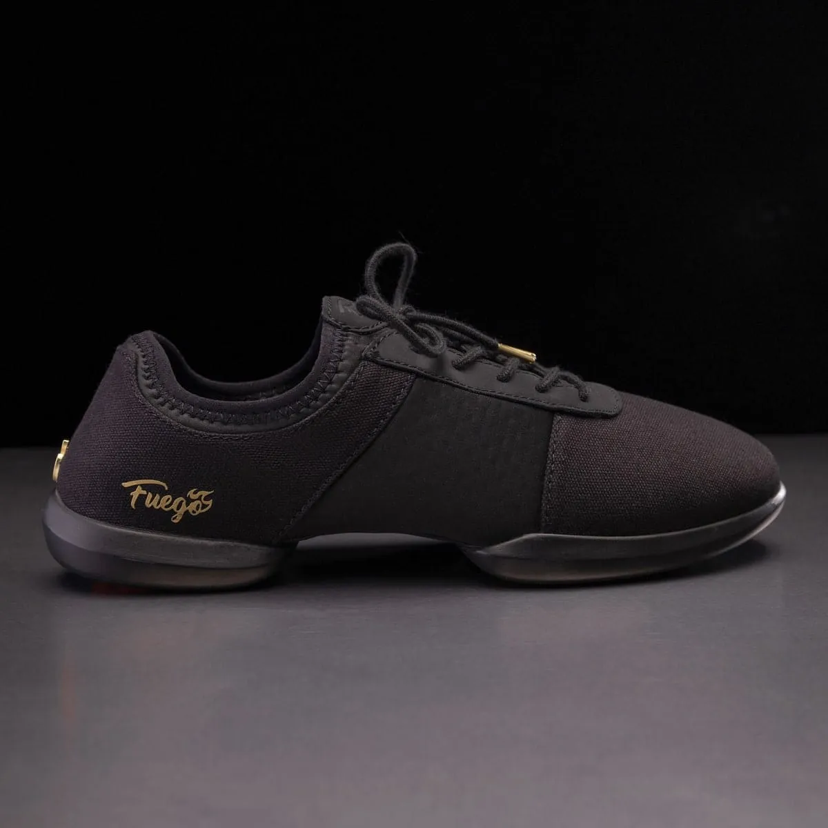 Fuego Dance Shoes - Split-sole | All-black (In-Store)