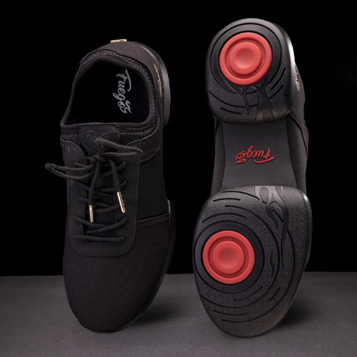 Fuego Dance Shoes - Split-sole | All-black (In-Store)