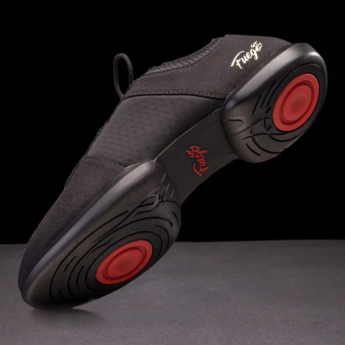 Fuego Dance Shoes - Split-sole | All-black (In-Store)