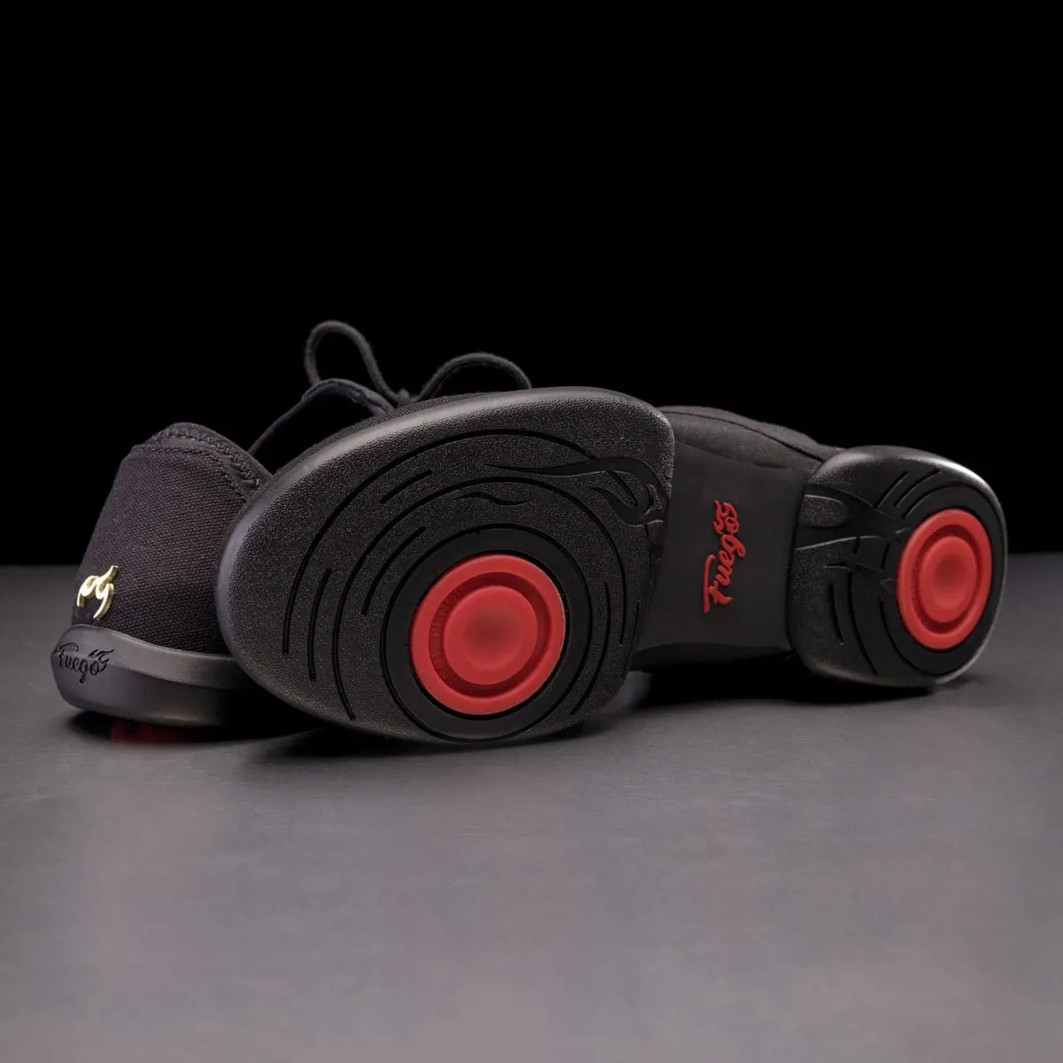 Fuego Dance Shoes - Split-sole | All-black (In-Store)
