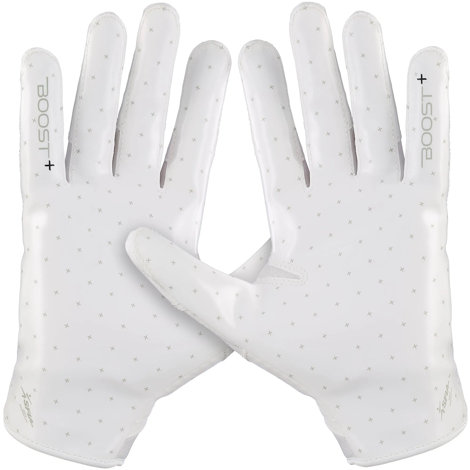 Grip Boost Solid White Stealth 6.0 Boost Plus Football Gloves