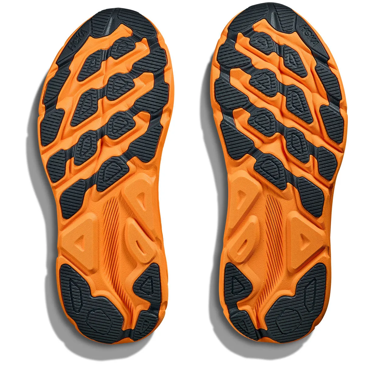 Hoka Clifton 9 GTX Running Shoes - Mens - Stormy Skies/Orange Zest