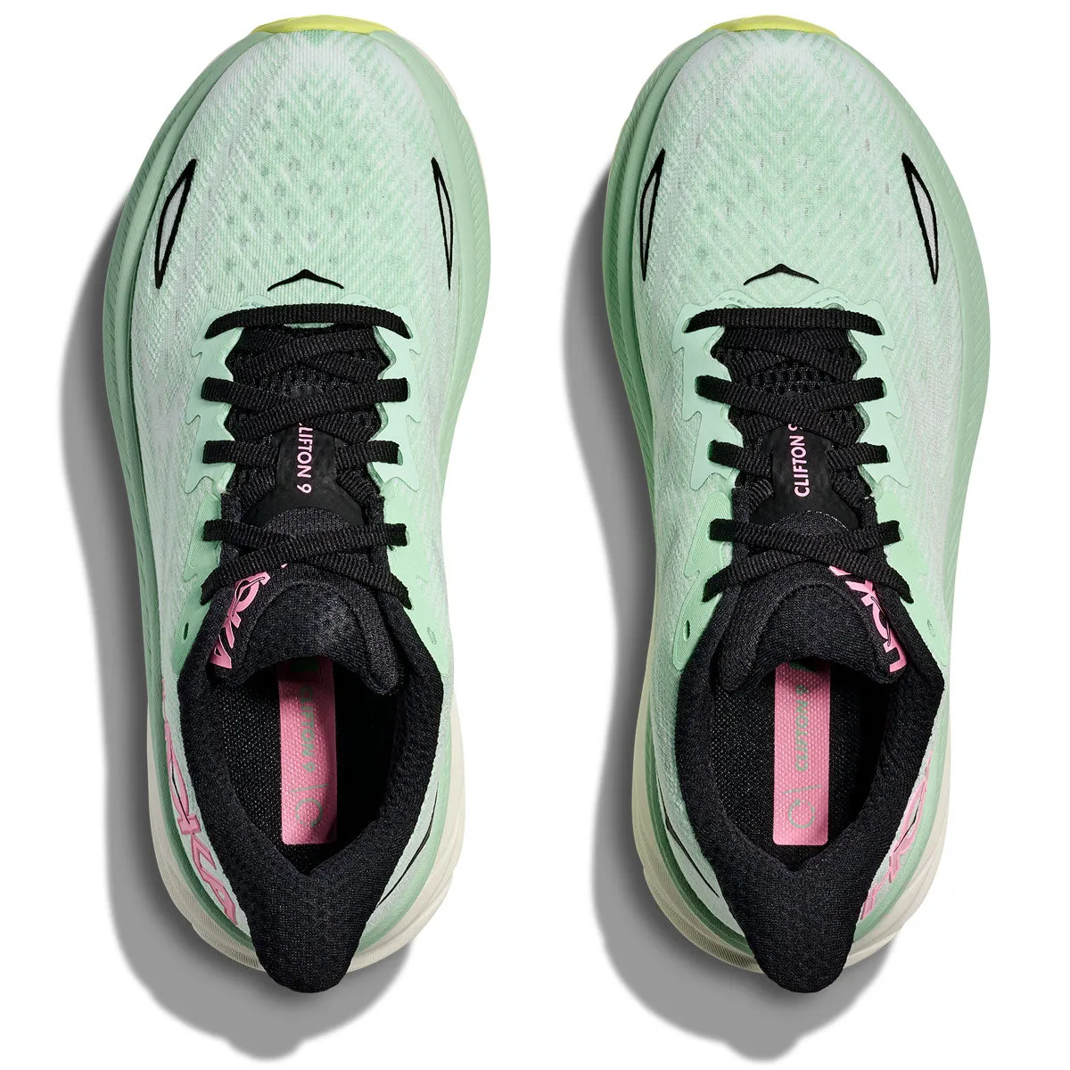 Hoka Clifton 9 Running Shoes - Womens - Mint Fluorite/Snow Melt