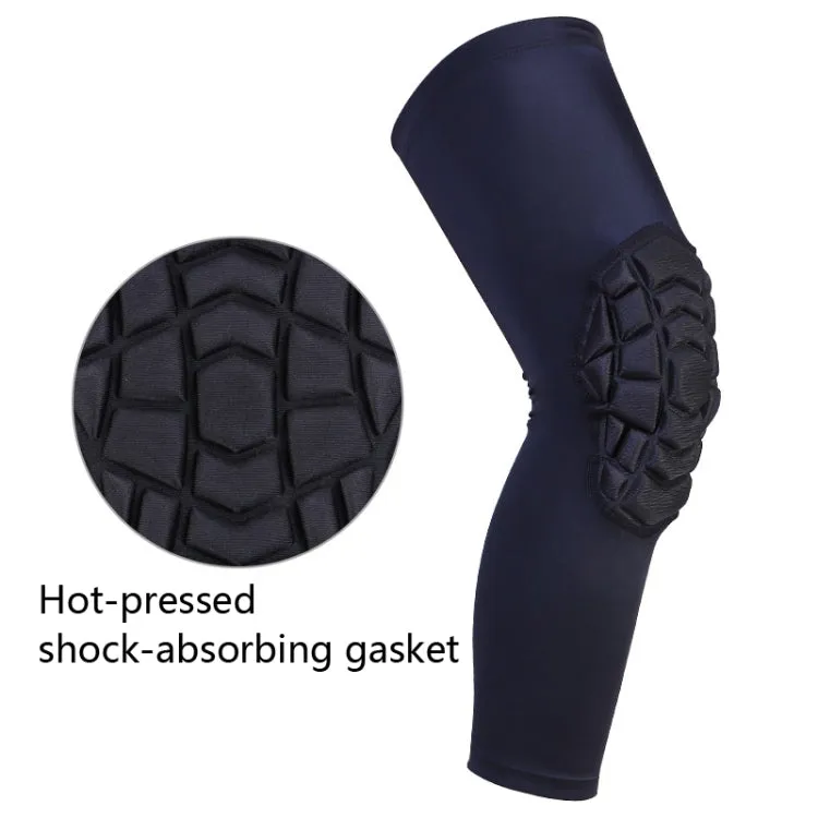 Hot Pressed Honeycomb Knee Pads Basketball Climbing Sports Knee Pads Protective Gear, Specification: XL (Red)