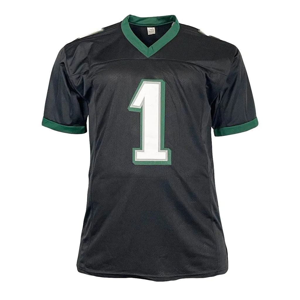 Jalen Hurts Unsigned Philadelphia Black Large Football Jersey