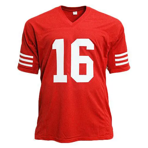 Joe Montana Unsigned San Francisco Red Football Jersey