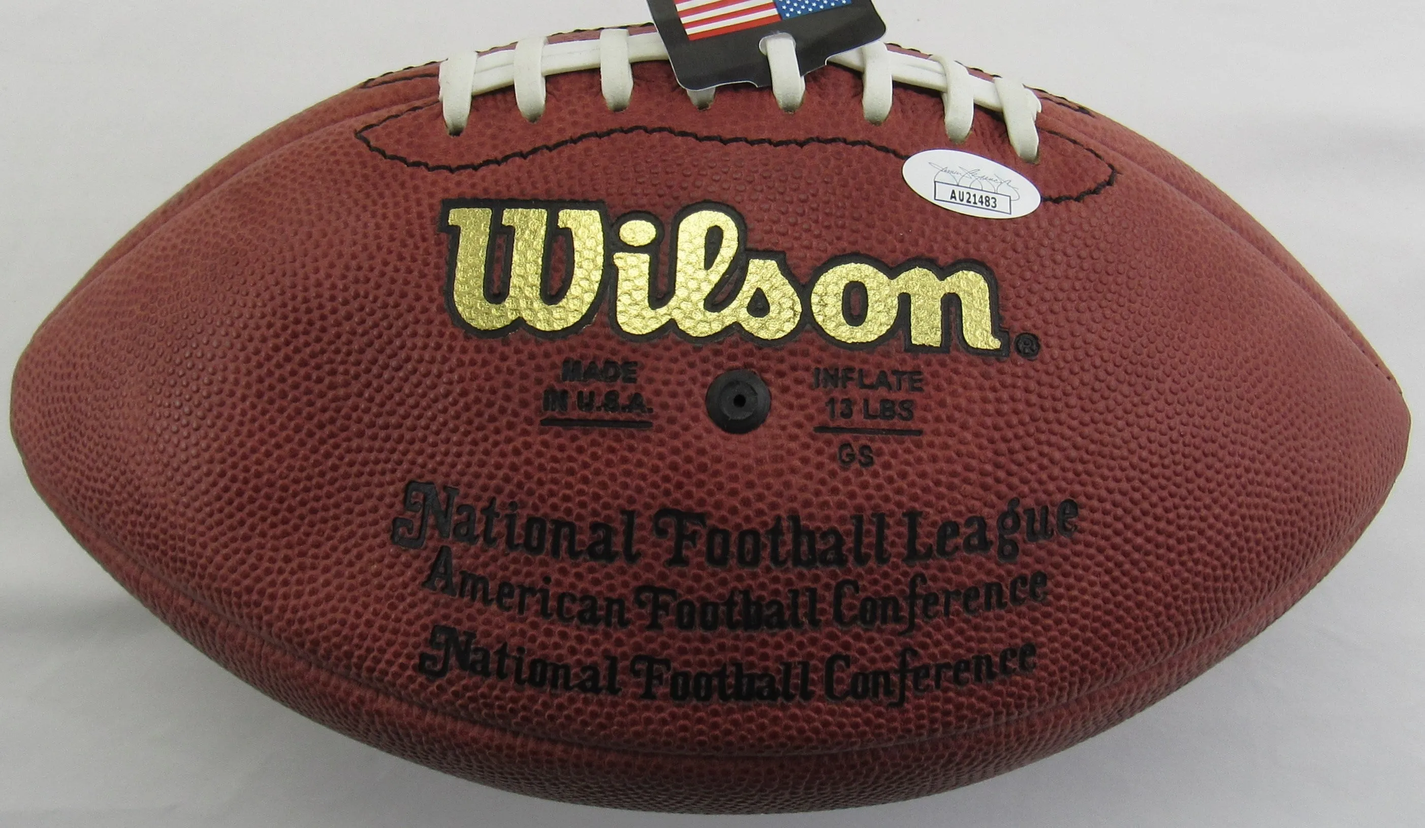 John Elway Signed Wilson NFL Football JSA AU21483