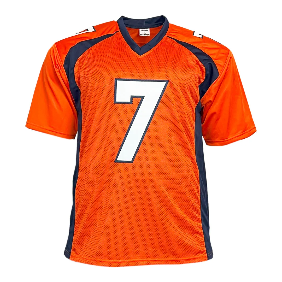 John Elway Unsigned Denver Orange Football Jersey
