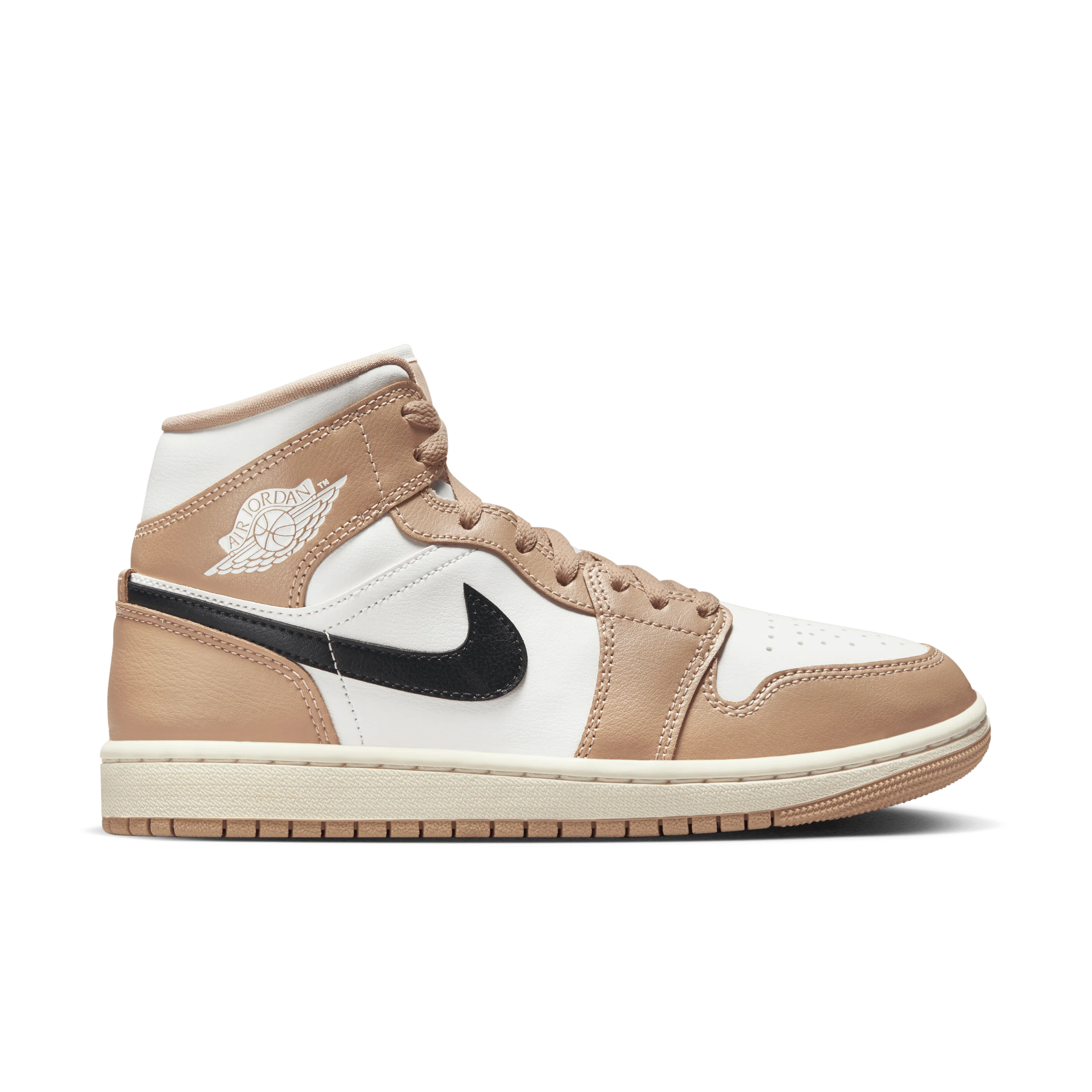 Jordan - Women - Air Jordan 1 Mid - Sail/Black/Desert