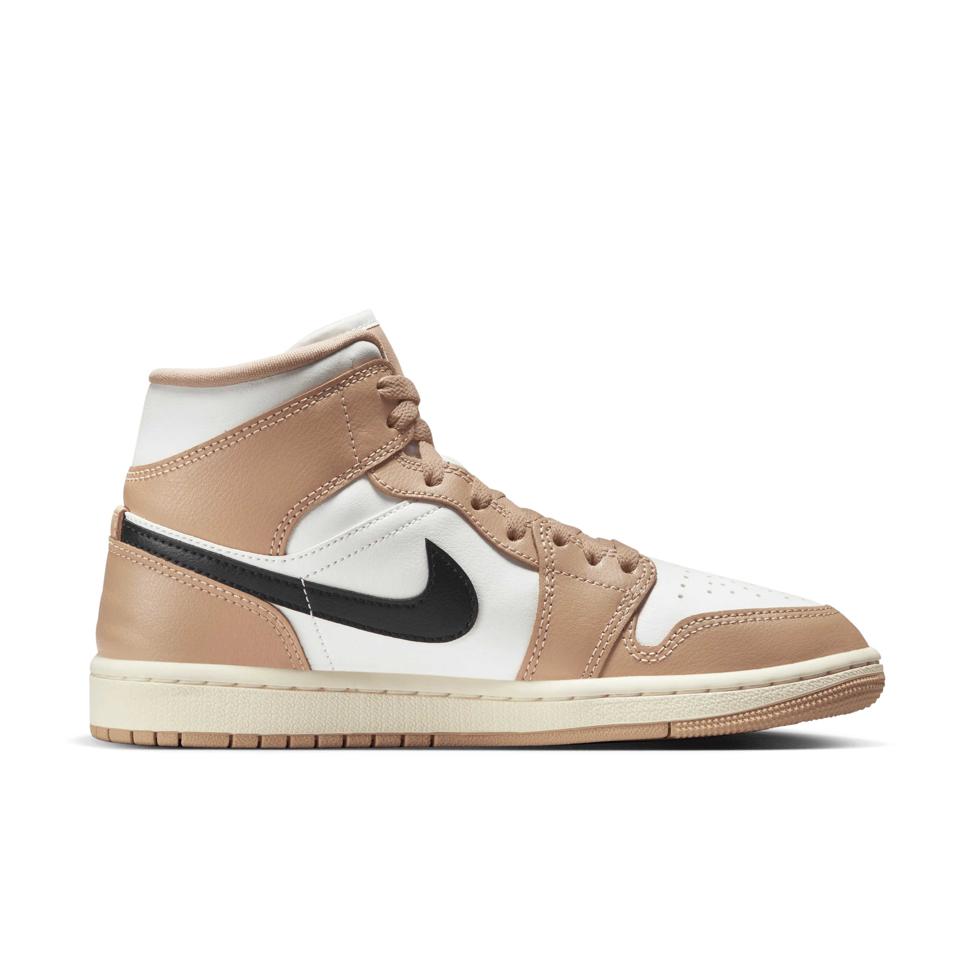 Jordan - Women - Air Jordan 1 Mid - Sail/Black/Desert