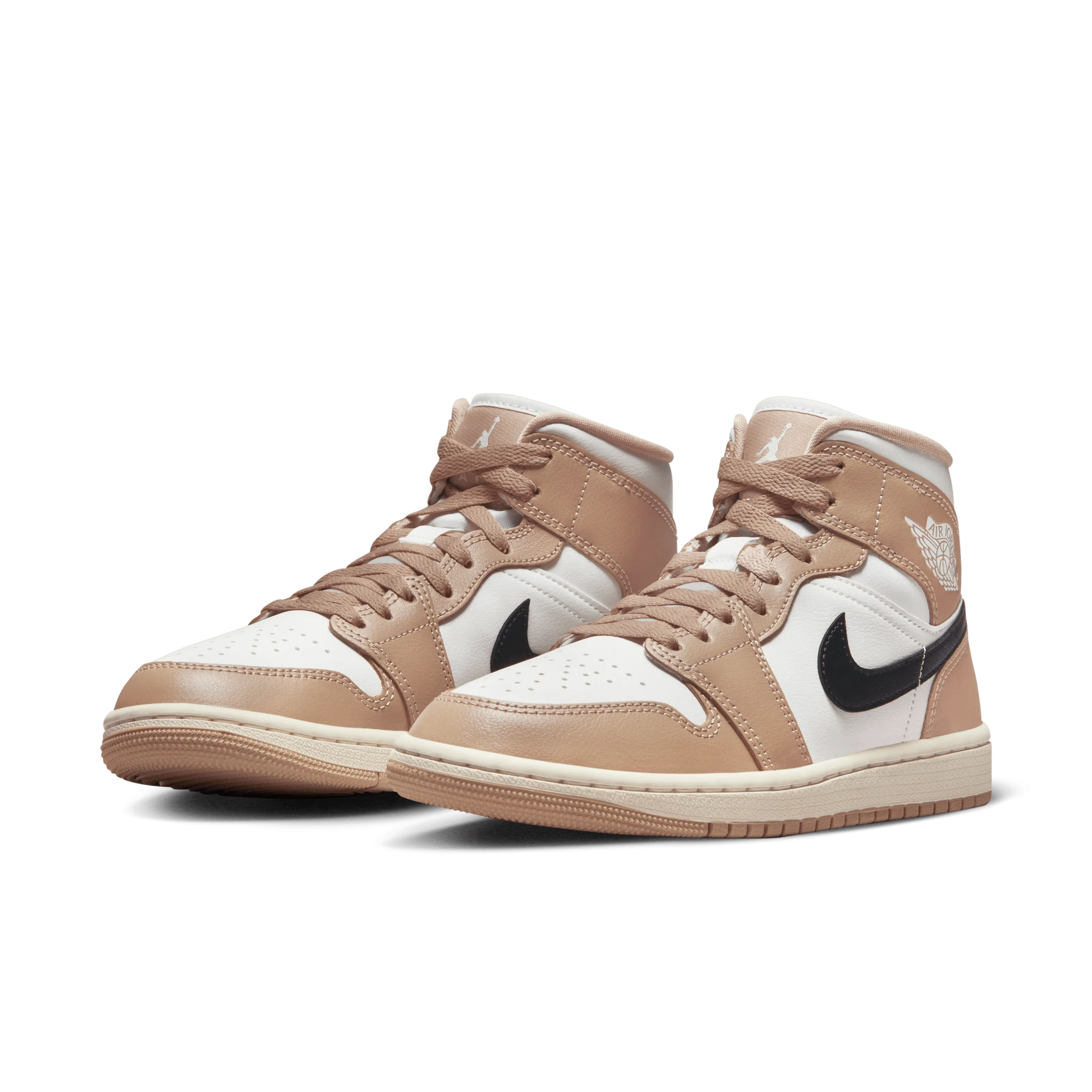 Jordan - Women - Air Jordan 1 Mid - Sail/Black/Desert