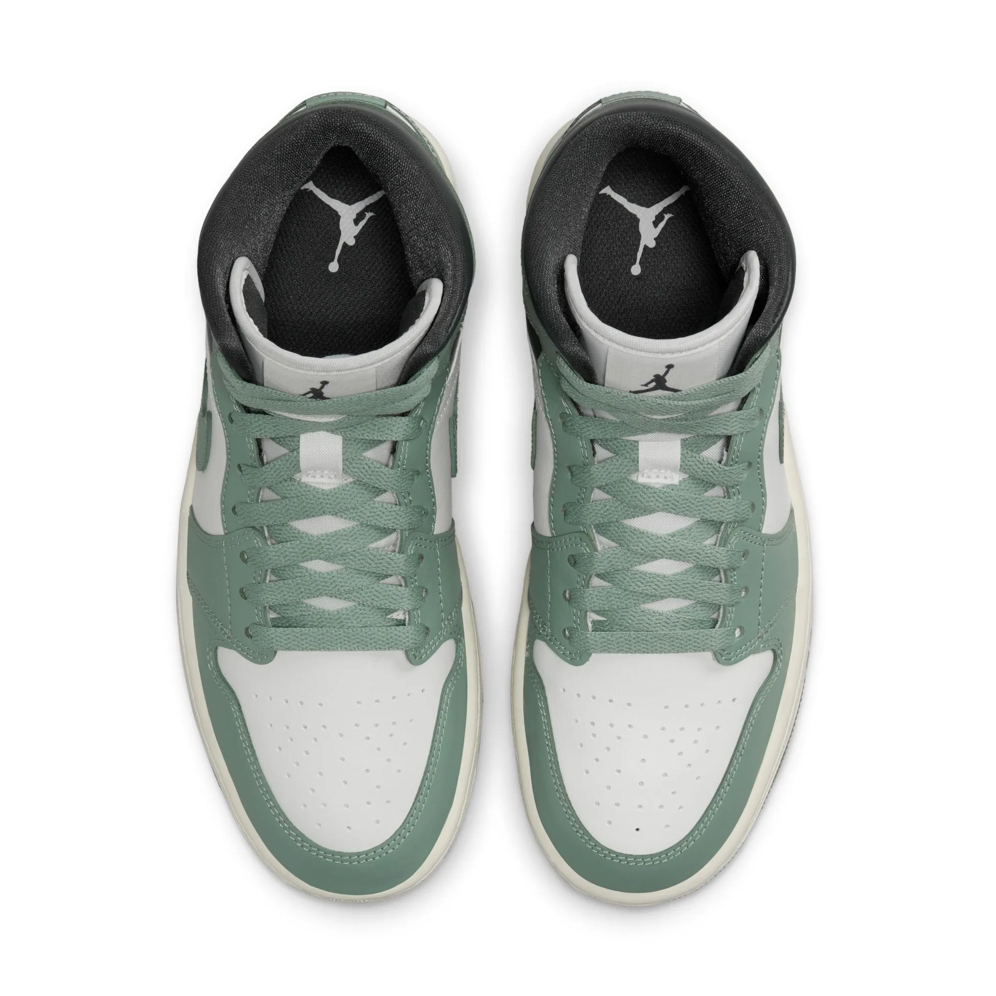 Jordan - Women - Air Jordan 1 Mid - Sail/Jade Smoke/Anthracite