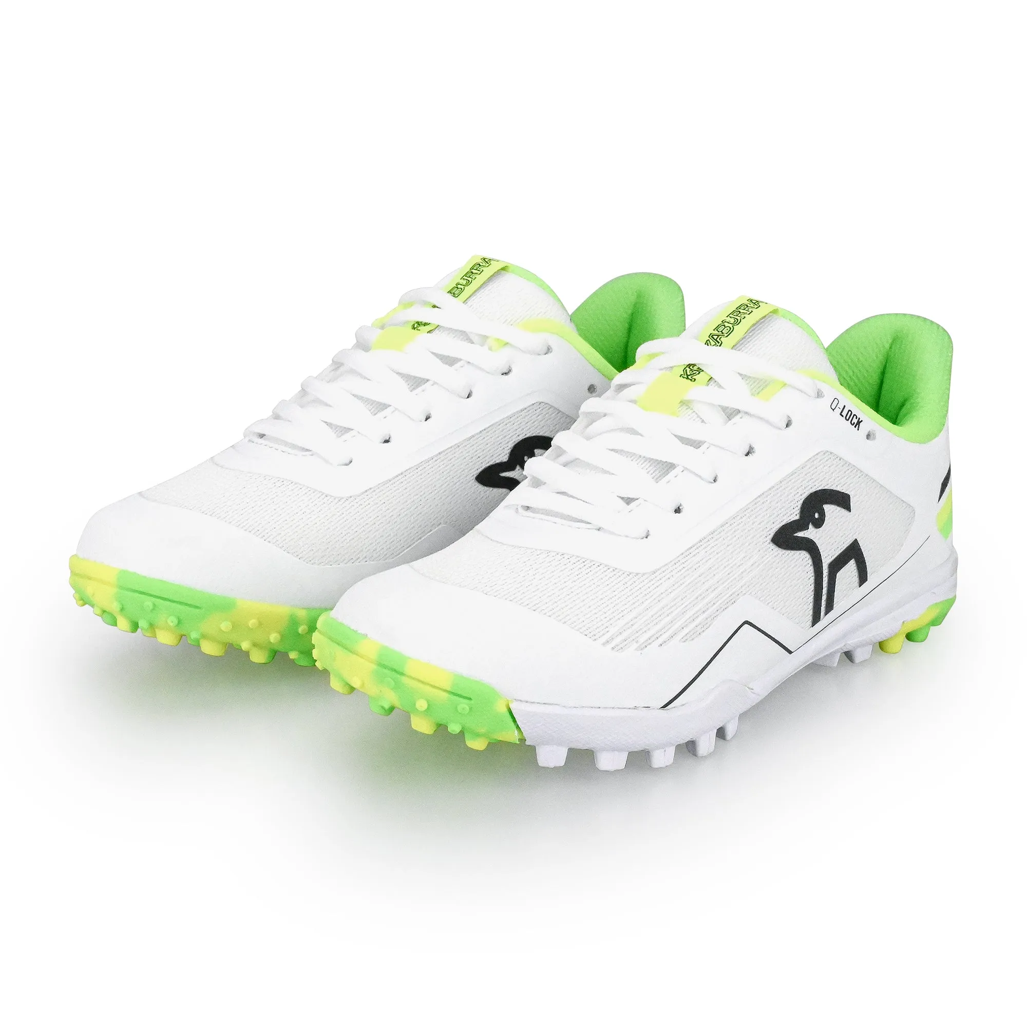 Kookaburra KC 5.0 Rubber Cricket Shoes - White/Green