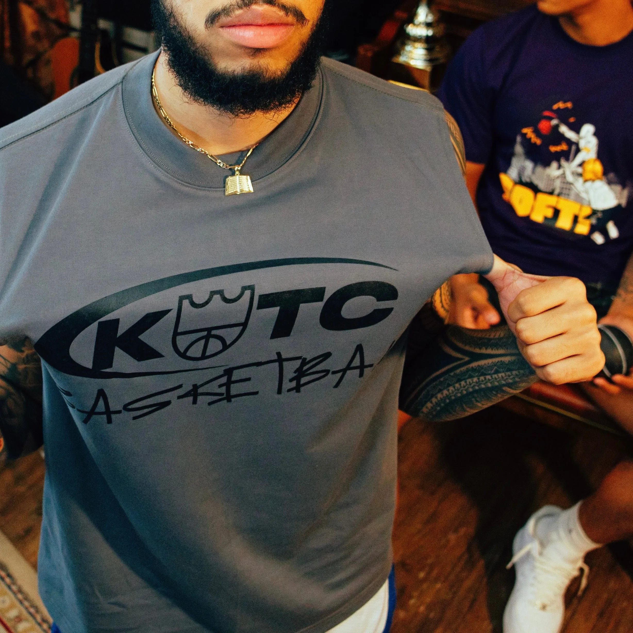 KOTC AND1 "Basketball" Muscle Tee - Gray