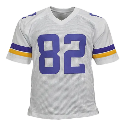 Kyle Rudolph Autographed Pro Style Football Jersey White (JSA)
