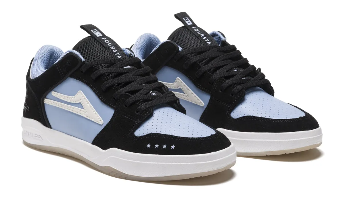 Lakai x Fourstar Telford Low Skate Shoes - Light Blue/Black