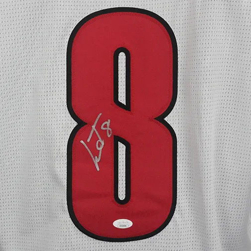 Lamar Jackson Autographed College Style Football Jersey White (JSA)