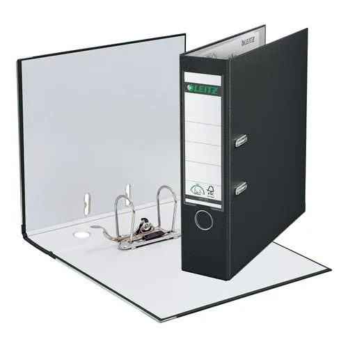 Leitz 180 Degree A4 Lever Arch File Black With 80mm Spine - Pack of 10 - 10101095