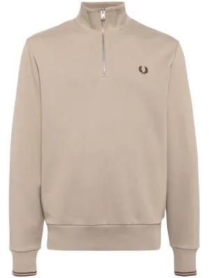logo-embroidered high-neck sweater
