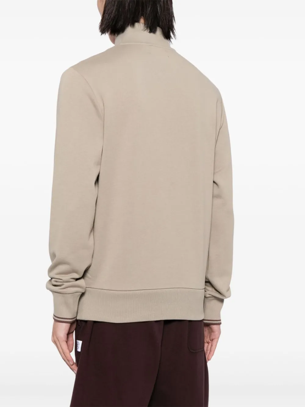 logo-embroidered high-neck sweater