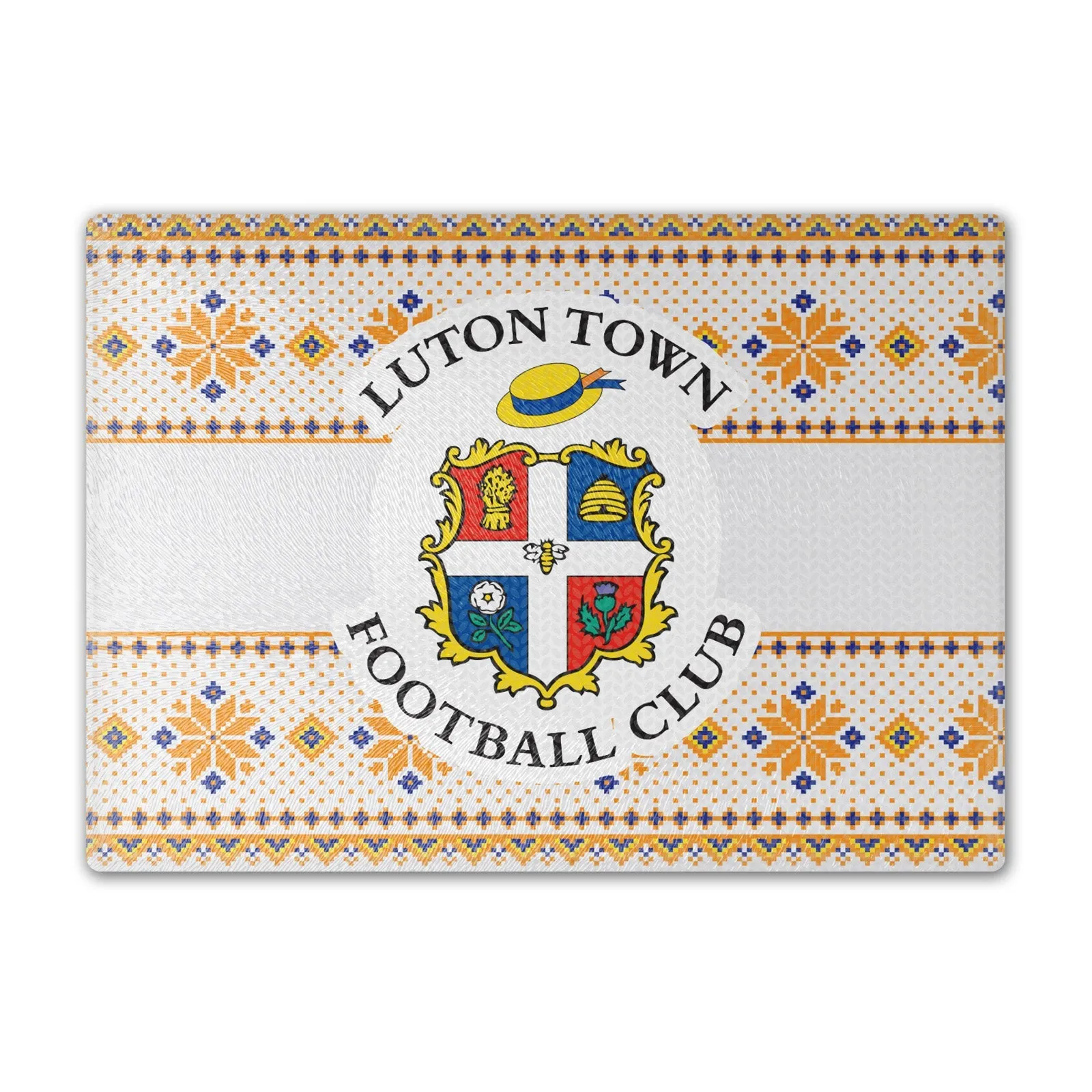Luton Town Knitted Xmas Chopping Board