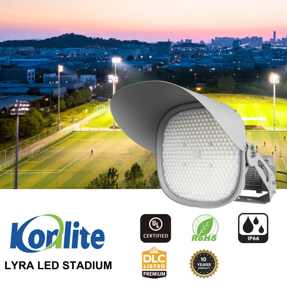 LYRA LED Stadium Light -  800W - 120,000lm - 5700K - 200-480V - 2000W Equal - 10 Year Warranty