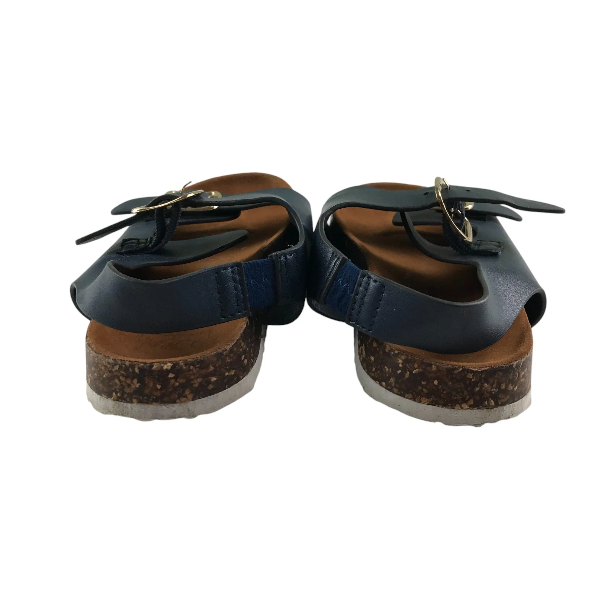 M&Co sandals shoe size 10 junior navy straps gripped soles
