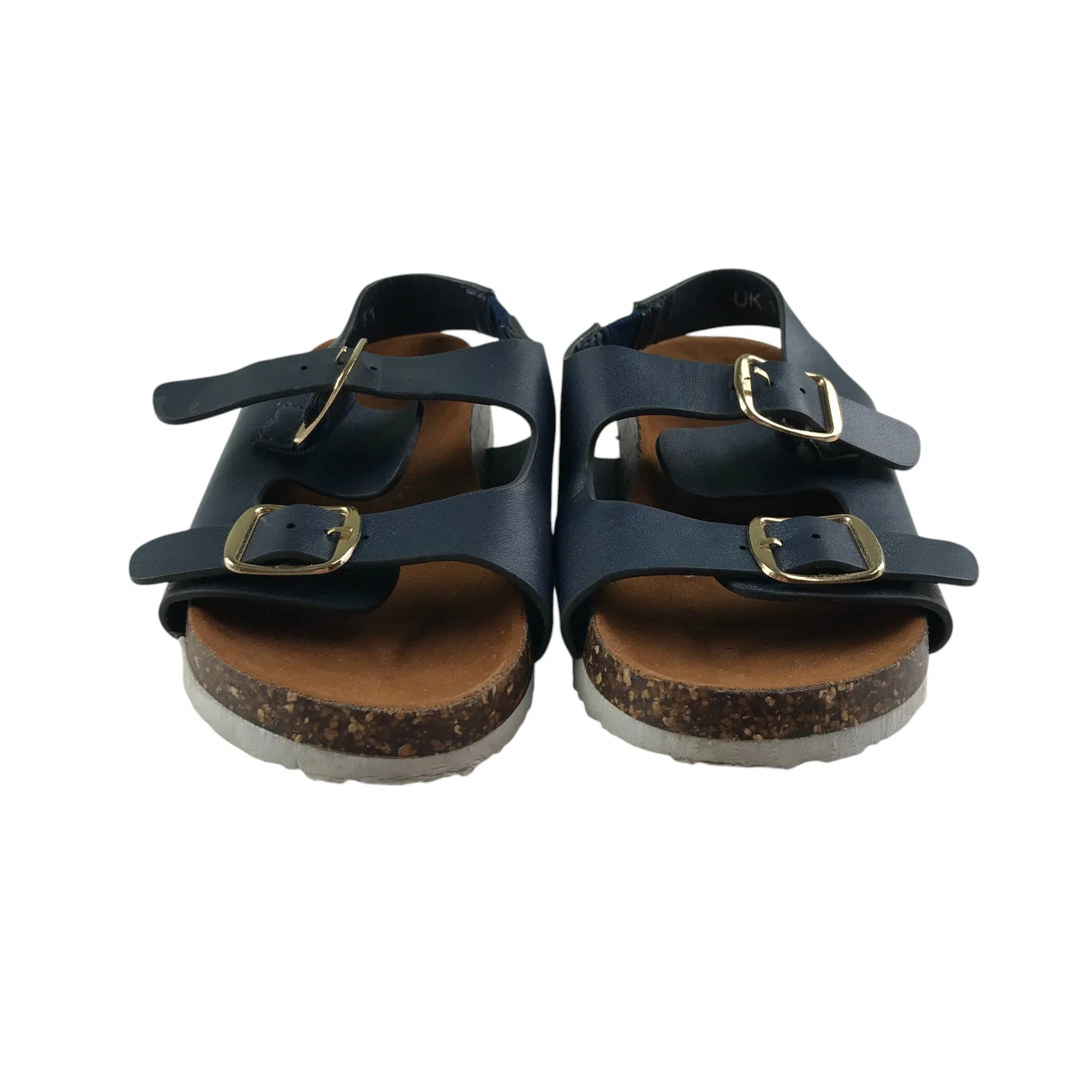 M&Co sandals shoe size 10 junior navy straps gripped soles