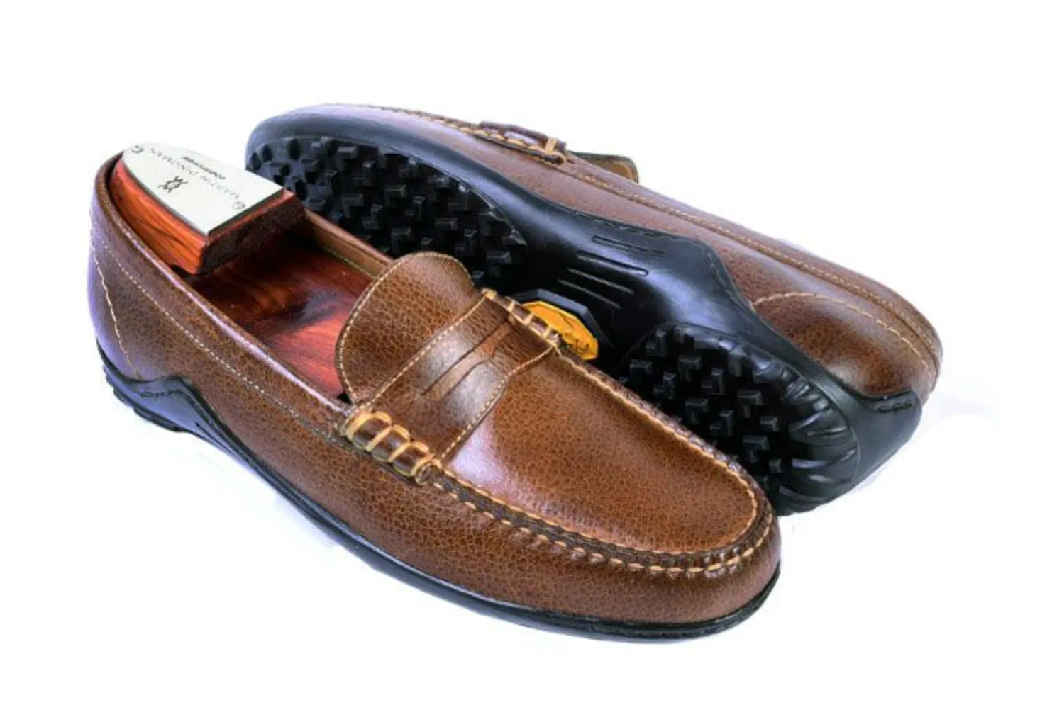 MARTIN DINGMAN BILL WATER BUFFALO LEATHER PENNY LOAFER