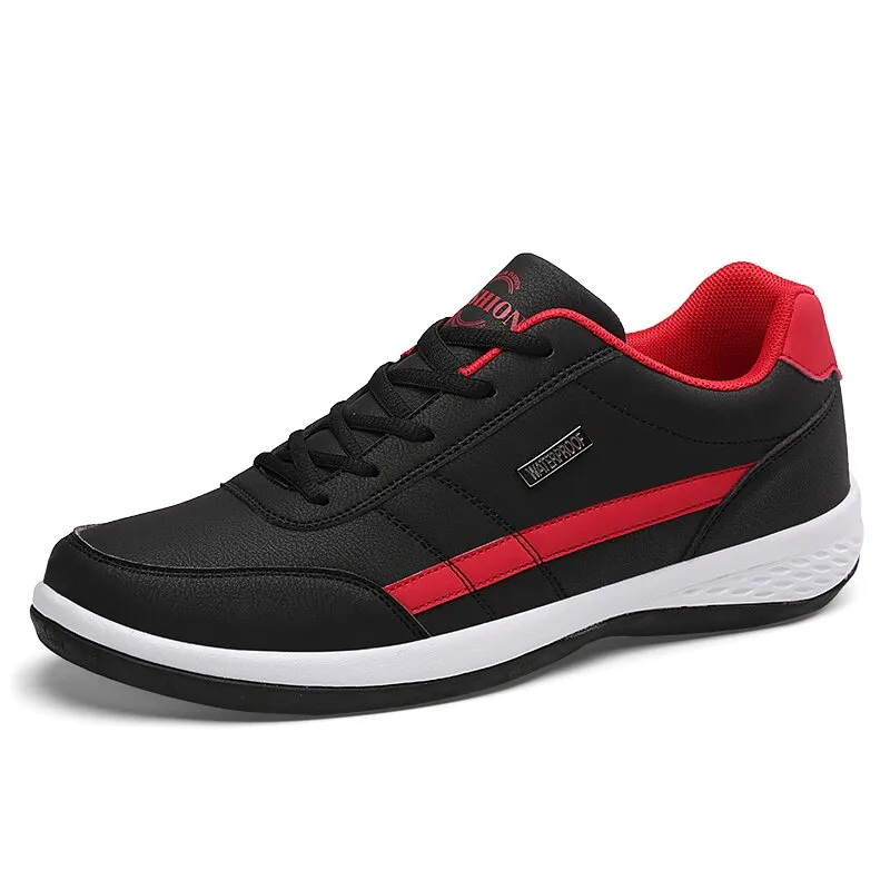 Men's leather breathable trainers non-slip footwear