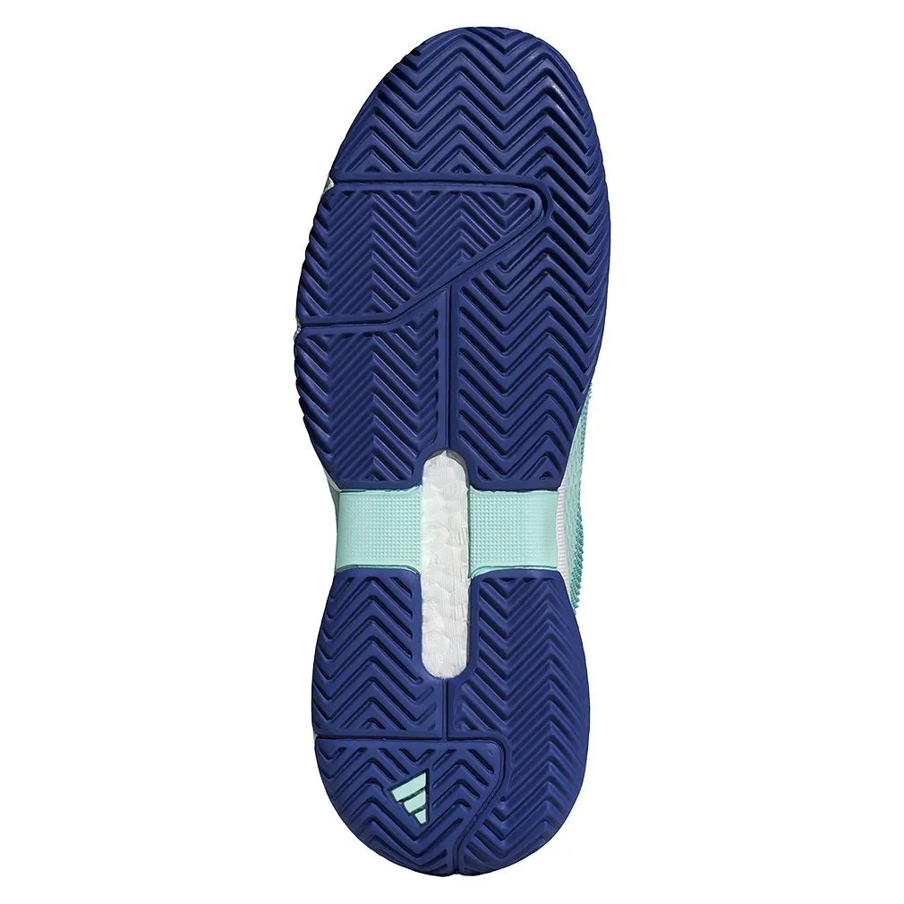 Mens Solematch Control 2 Tennis Shoes Semi Flash Aqua and Lucid Blue