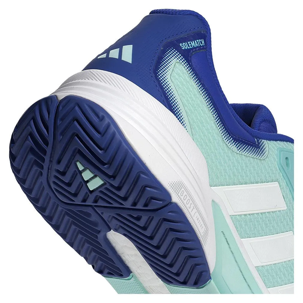 Mens Solematch Control 2 Tennis Shoes Semi Flash Aqua and Lucid Blue