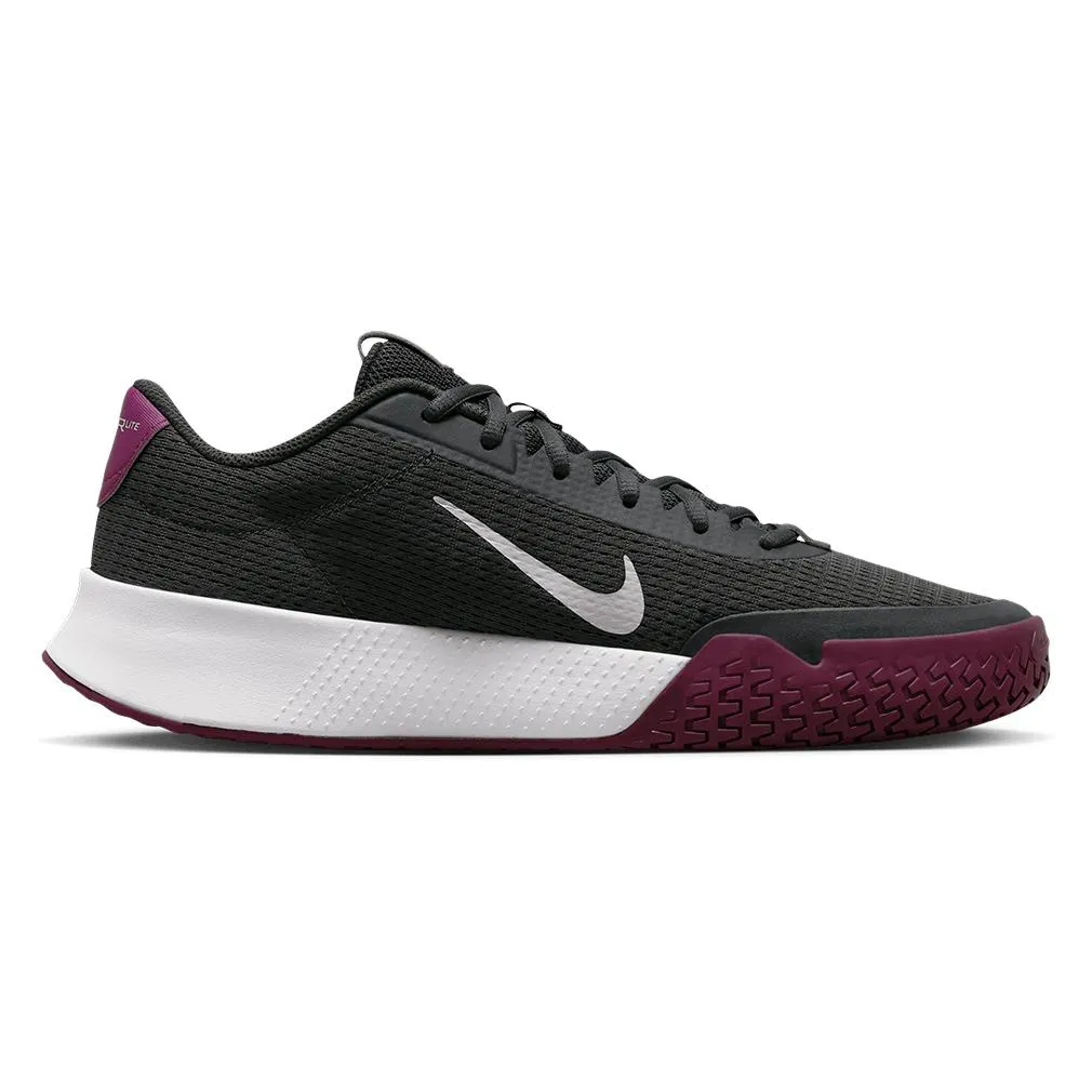 Mens Vapor Lite 2 Tennis Shoes Dark Smoke Grey and Sangria