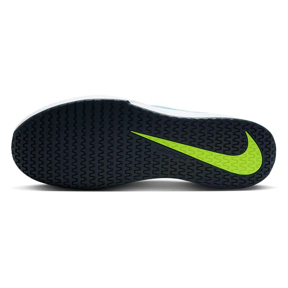 Mens Vapor Lite 2 Tennis Shoes Denim Turquiose and Volt